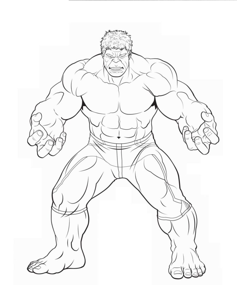 Hulk speelt met spieren