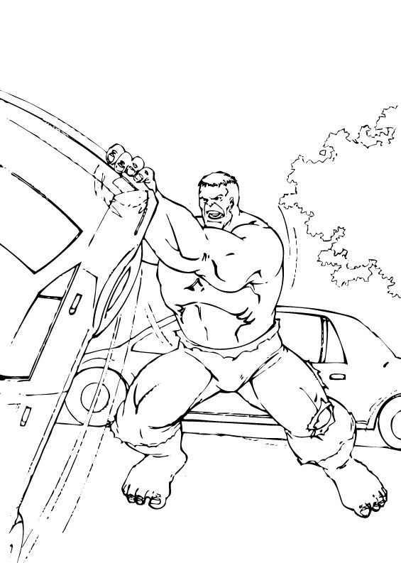 Hulk verandert auto's als speelgoed