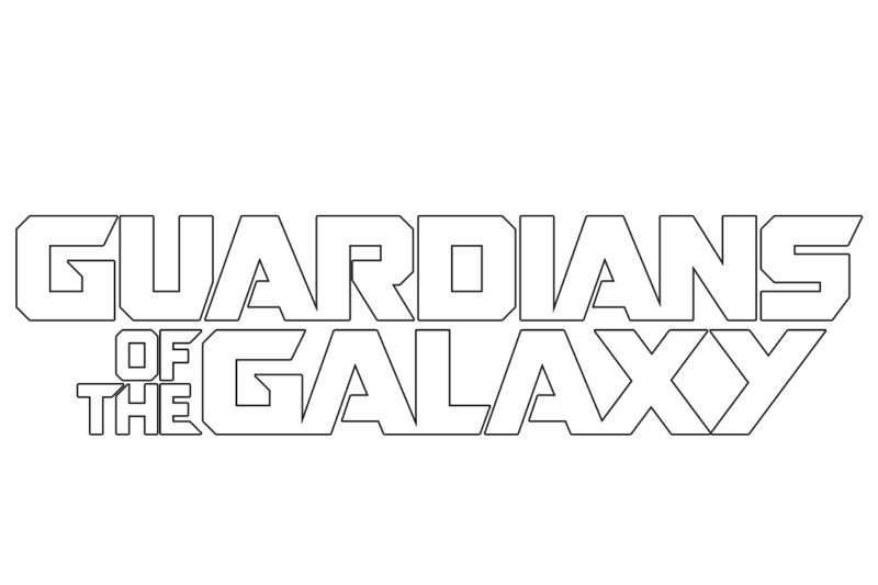 Kleurplaat Guardians of the Galaxy-logo