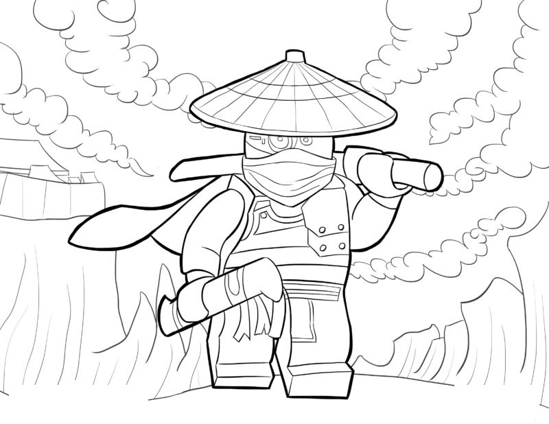 Meester Wu vecht ook samen met de rest van de ninja. Maar in deze kleur lijkt het erop dat hij dat niet is