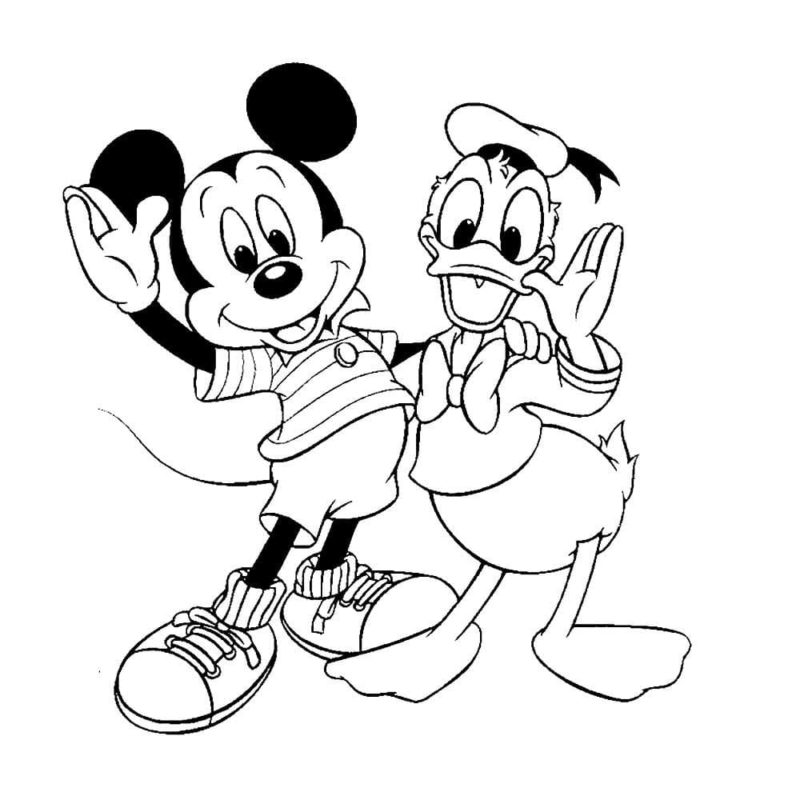 Mickey Mouse en Donald Duck zijn beste vrienden