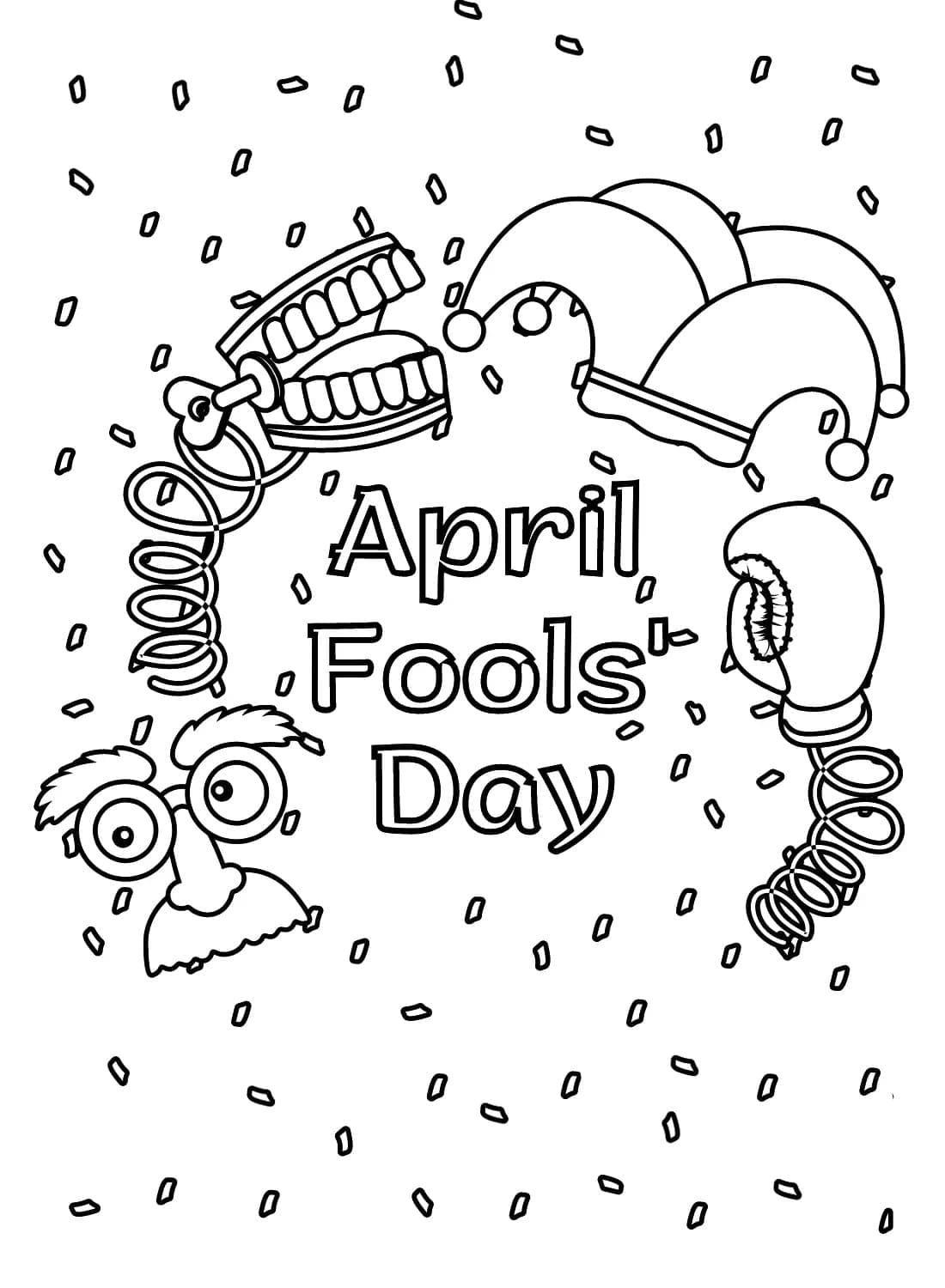 April Fools Day Gratis Voor Kinderkleuren