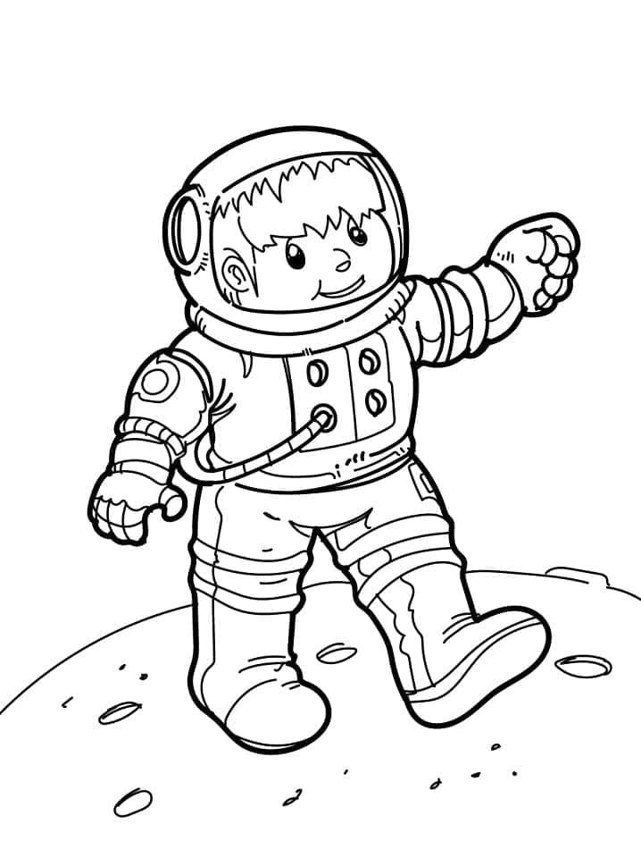 Astronaut Gratis Kleuren