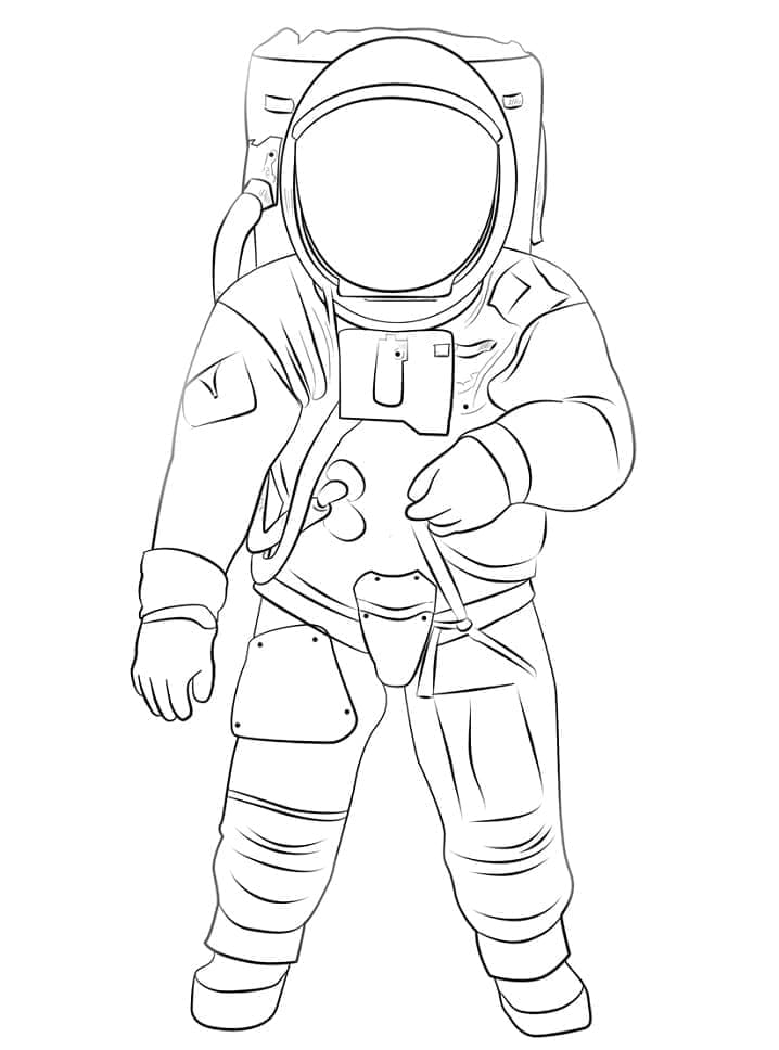 Astronaut Voor Kinderen Kleuren