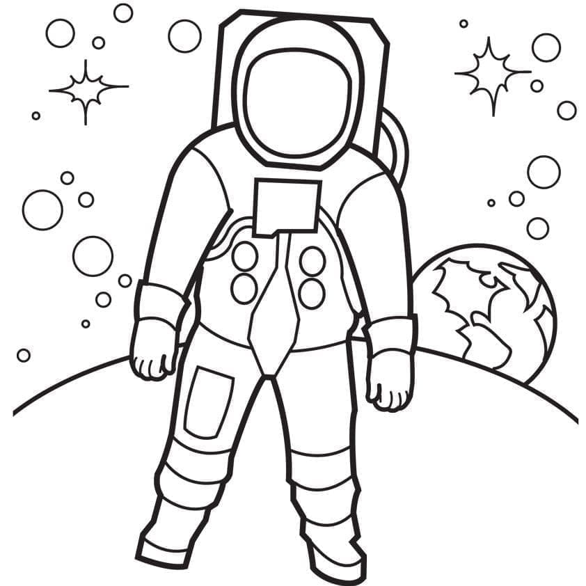 Gratis Printbare Kleurplaten Voor Astronauten