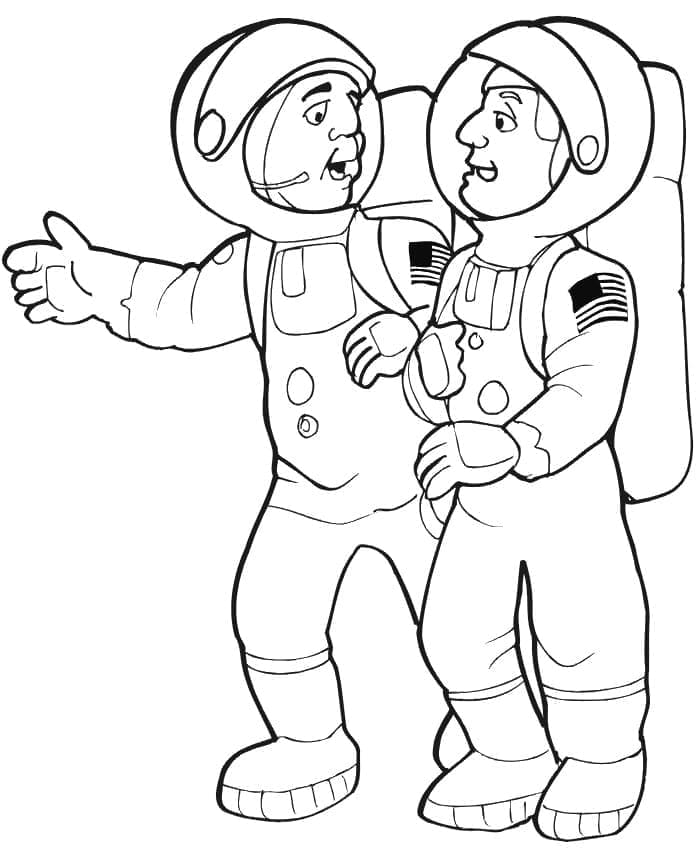 Printbare Kleurplaten Van Astronauten