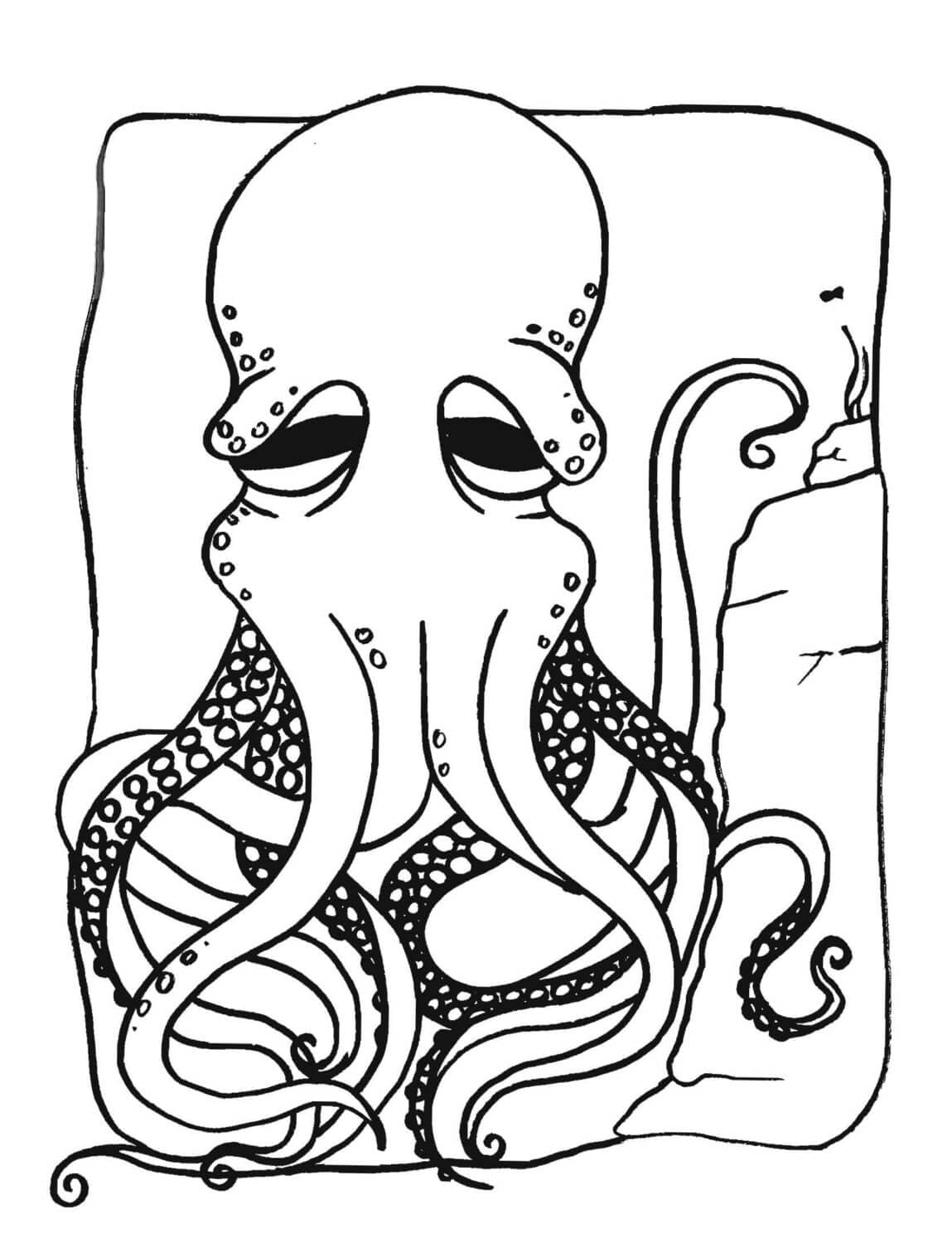 Afdrukbare Octopus