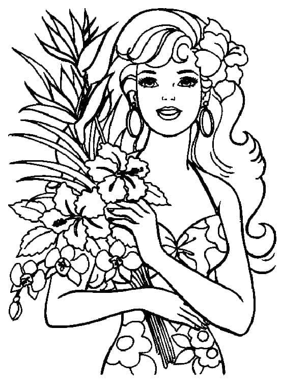 Barbie with Flower Bouquet