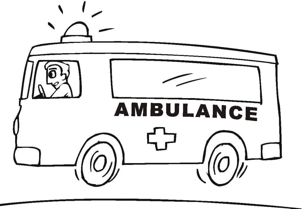 Chauffeur In De Ambulance