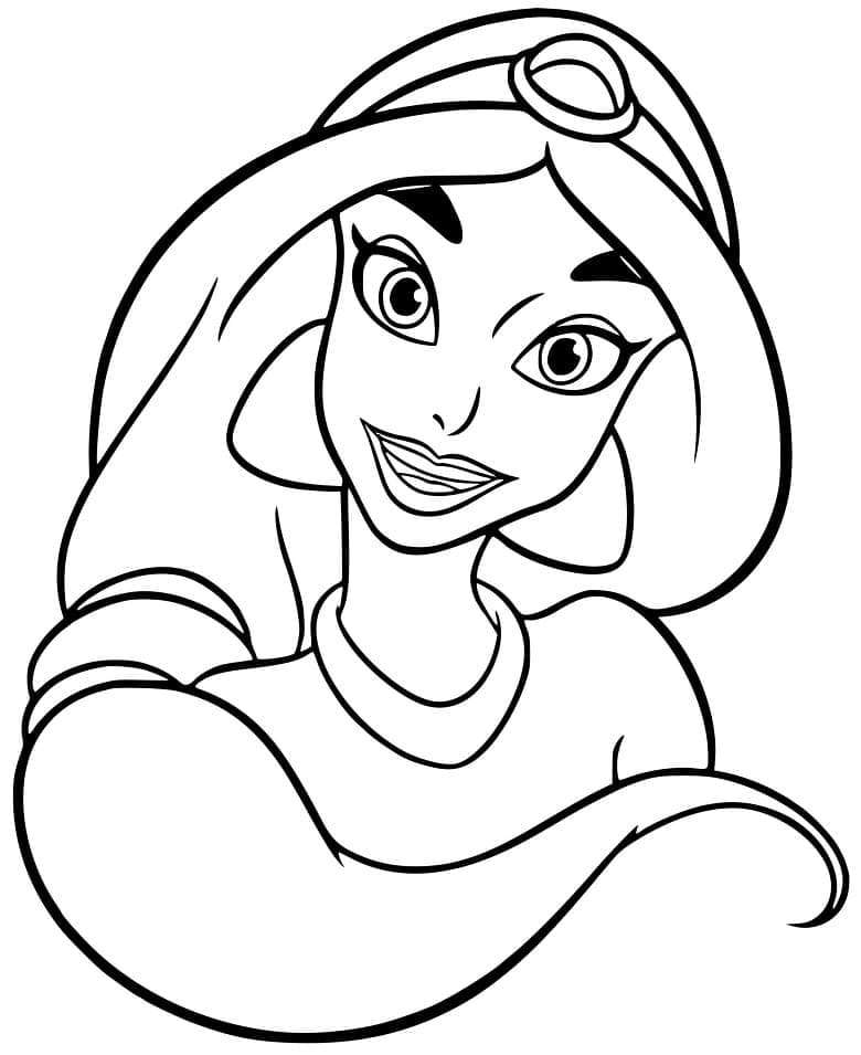 Gelukkige prinses Jasmine