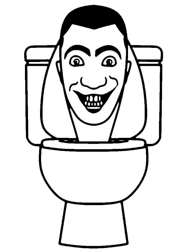 Glimlachend Skibidi Toilet