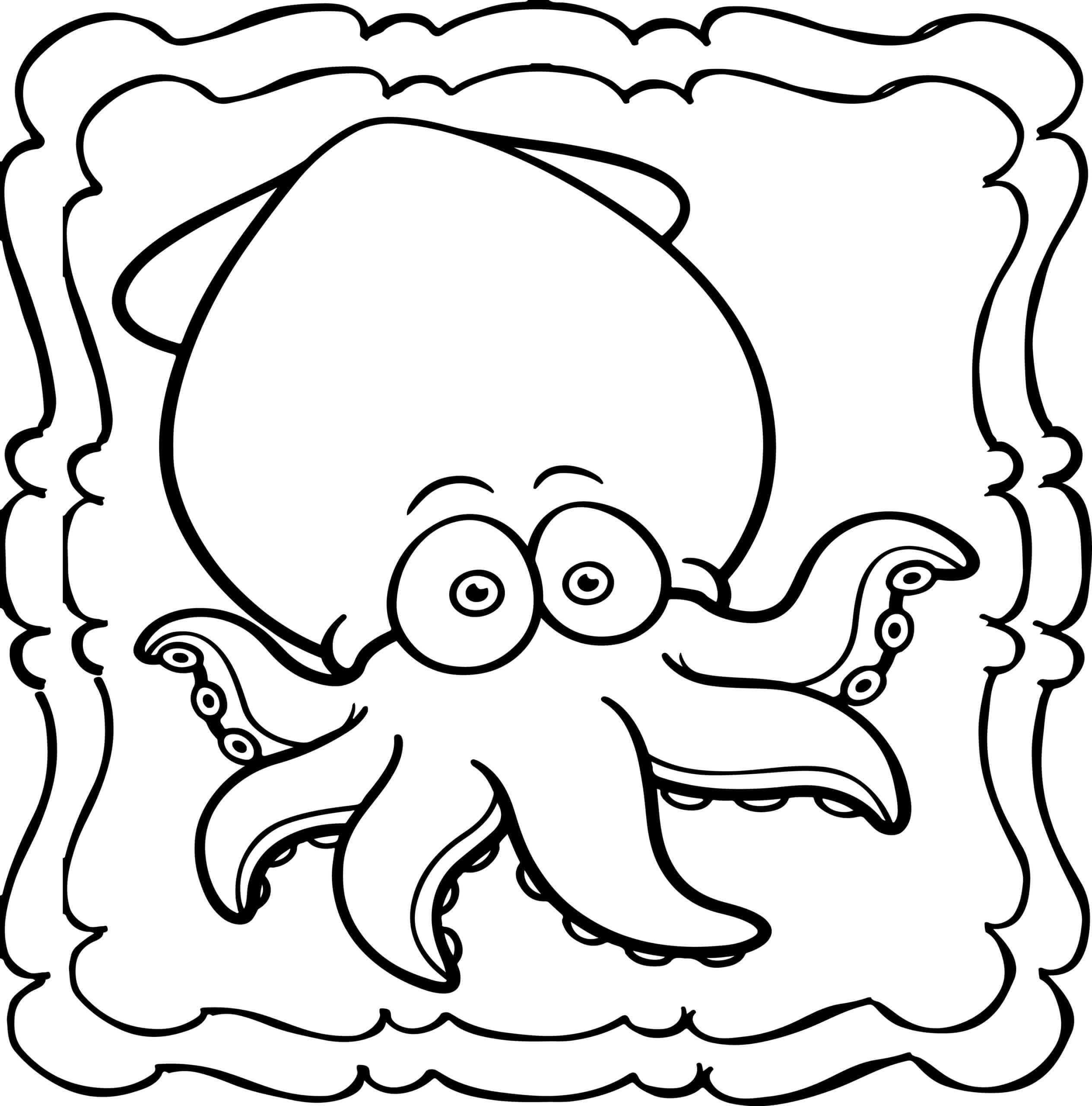 Grappige Chibi Octopus