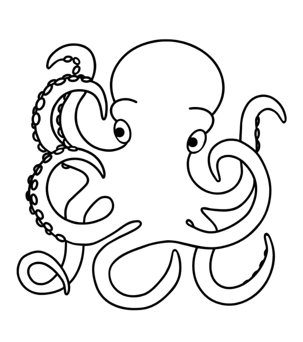 Gratis Afdrukbare Octopus