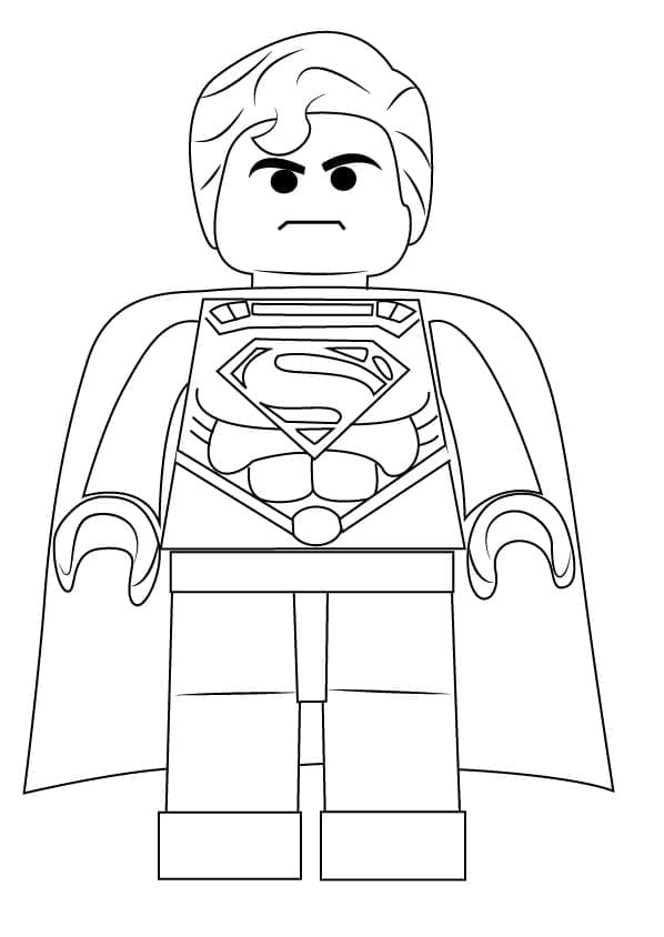 Lego Superman Afdrukbaar