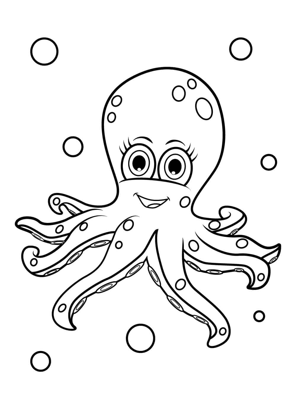 Leuke Octopus Schattig