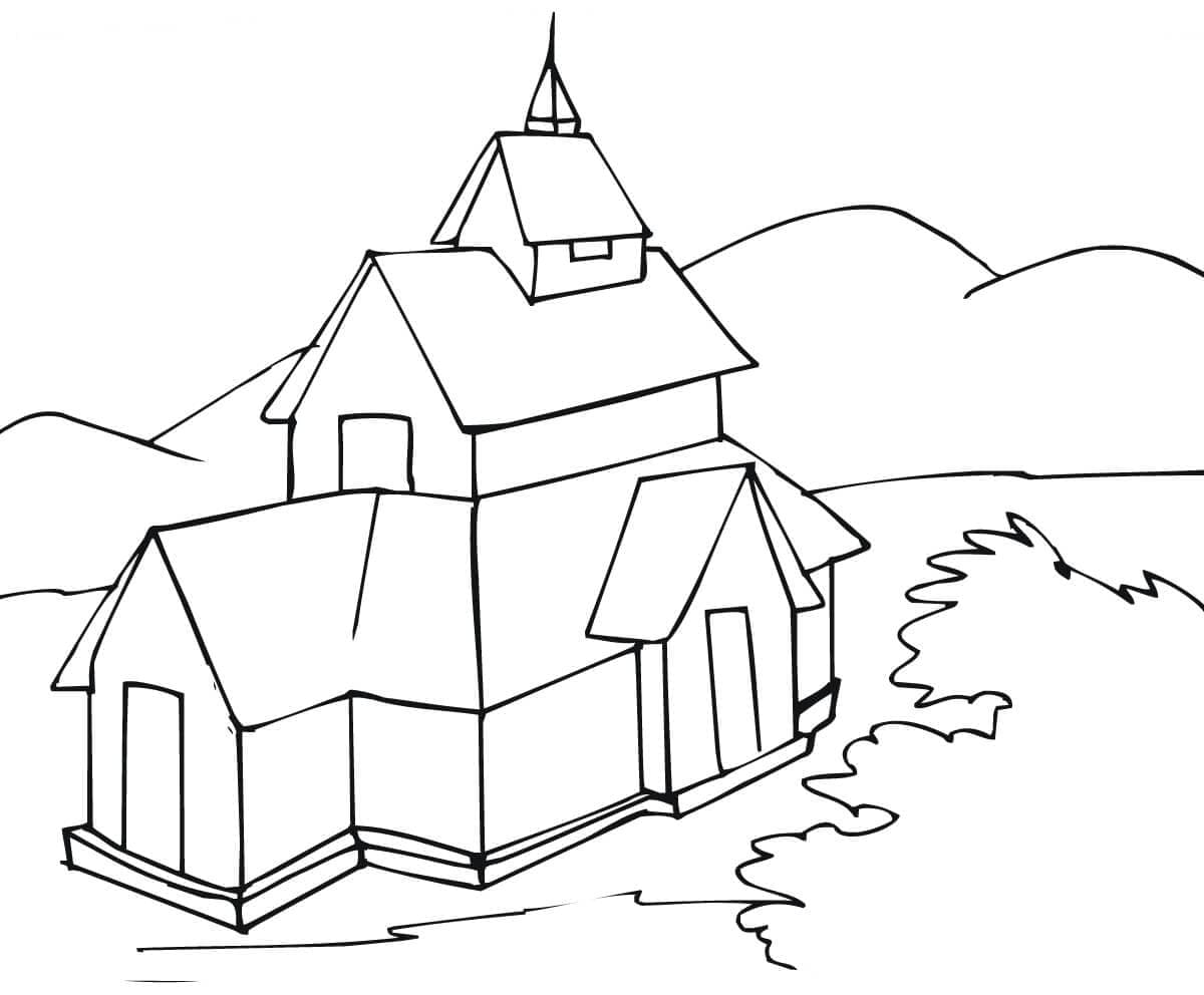 Staafkerk In Noorwegen