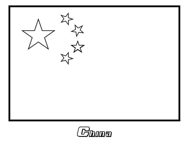 Chinese Vlag Schattig