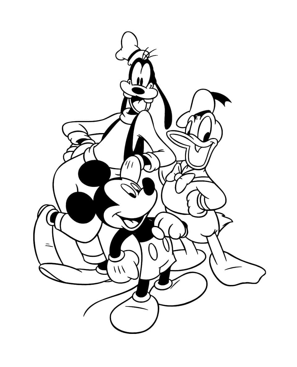 Disney Mickey Goofy En Donald
