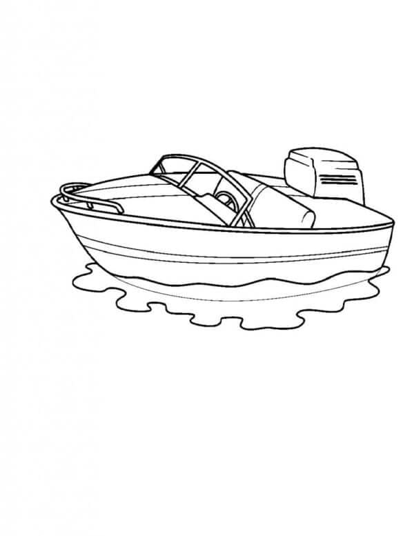 Gewone Kleine Motorboot