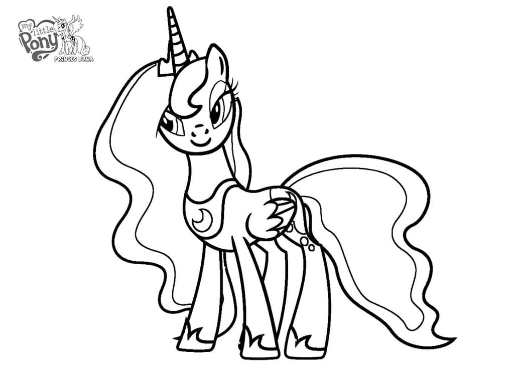 Mooie Prinses Luna Mijn Kleine Pony