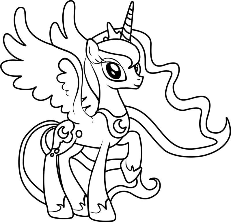 Mooie Prinses Luna Mijn Kleine Pony Schattig