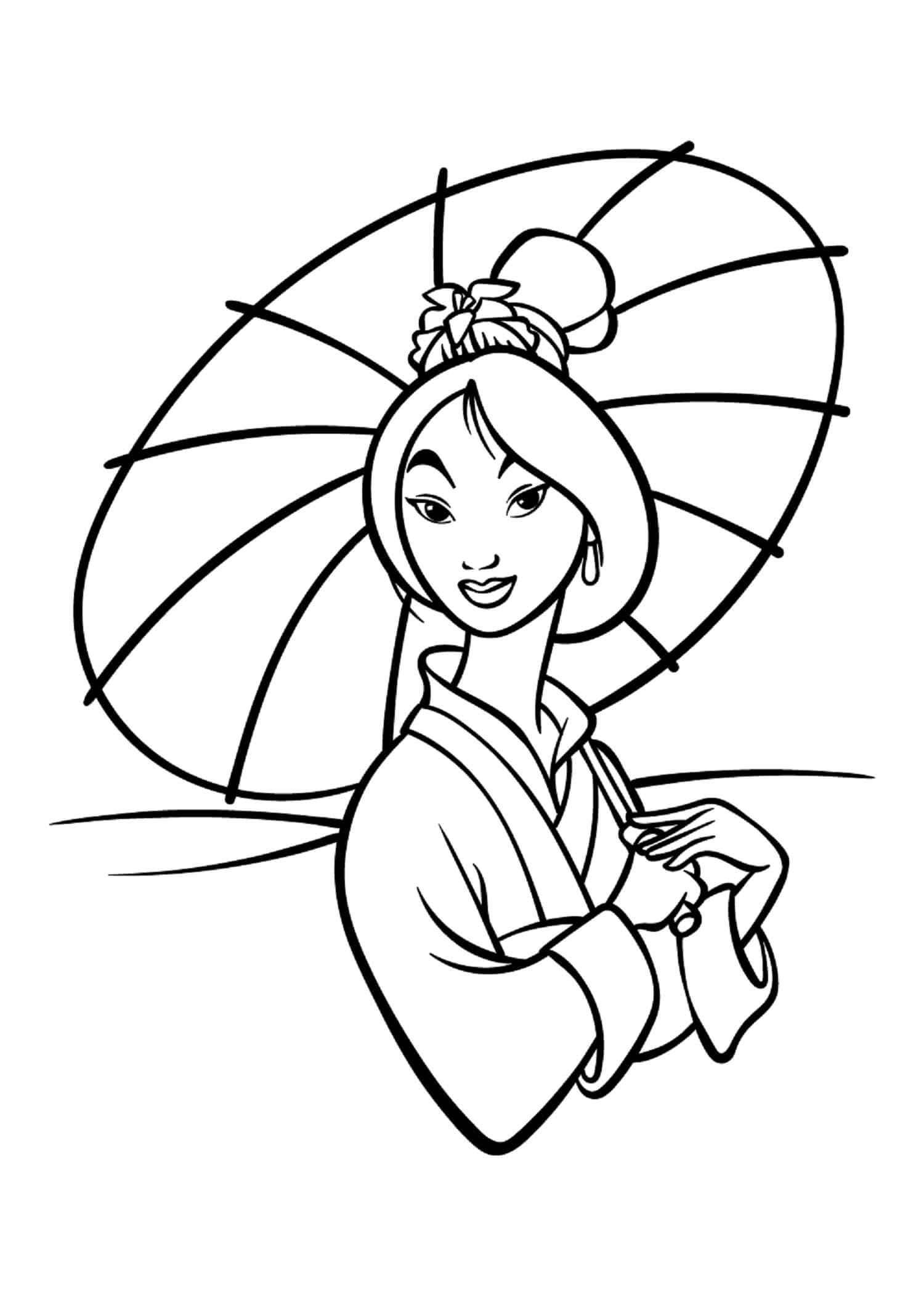 Mulan Met Paraplu