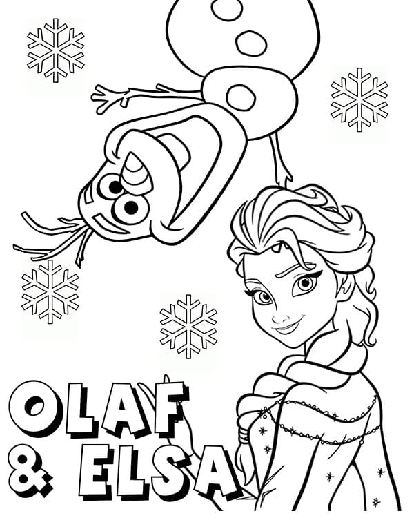 Olaf En Elsa Uit Frozen
