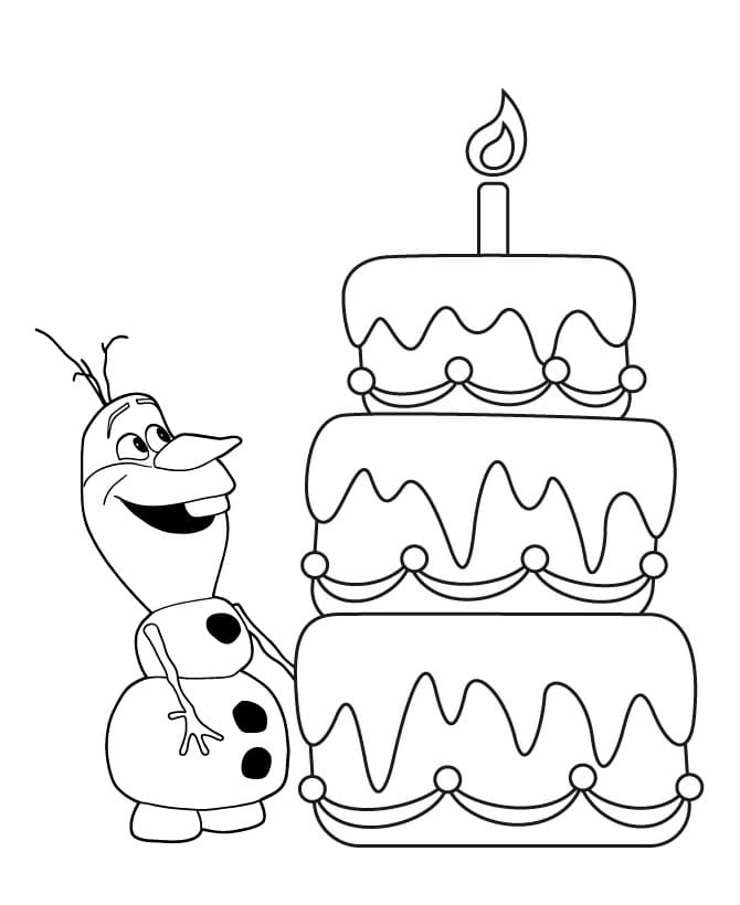 Olaf En Verjaardagstaart