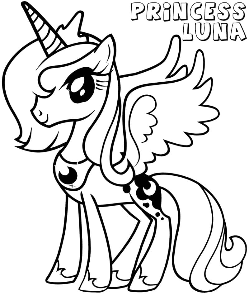 Schattige Prinses Luna Mijn Kleine Pony