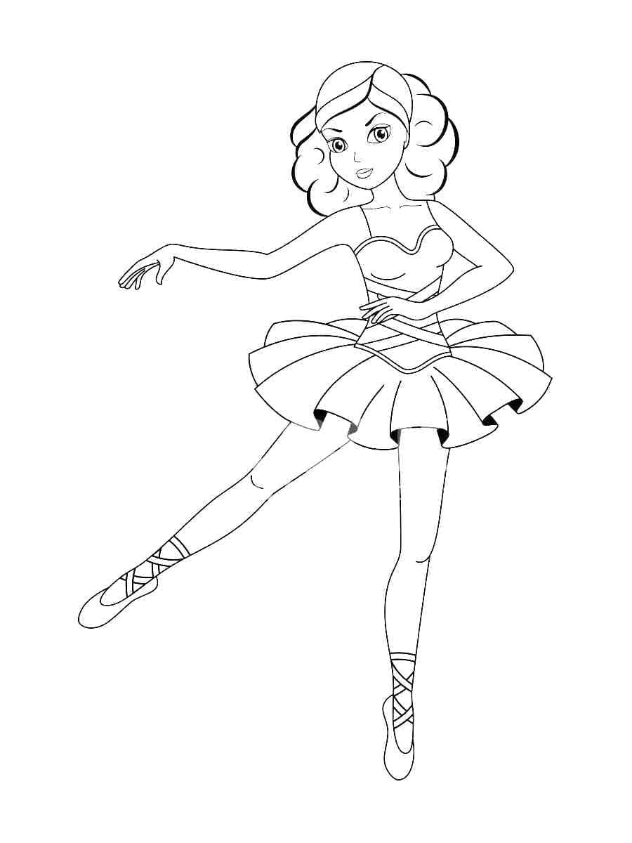 Afdrukbare Ballerina