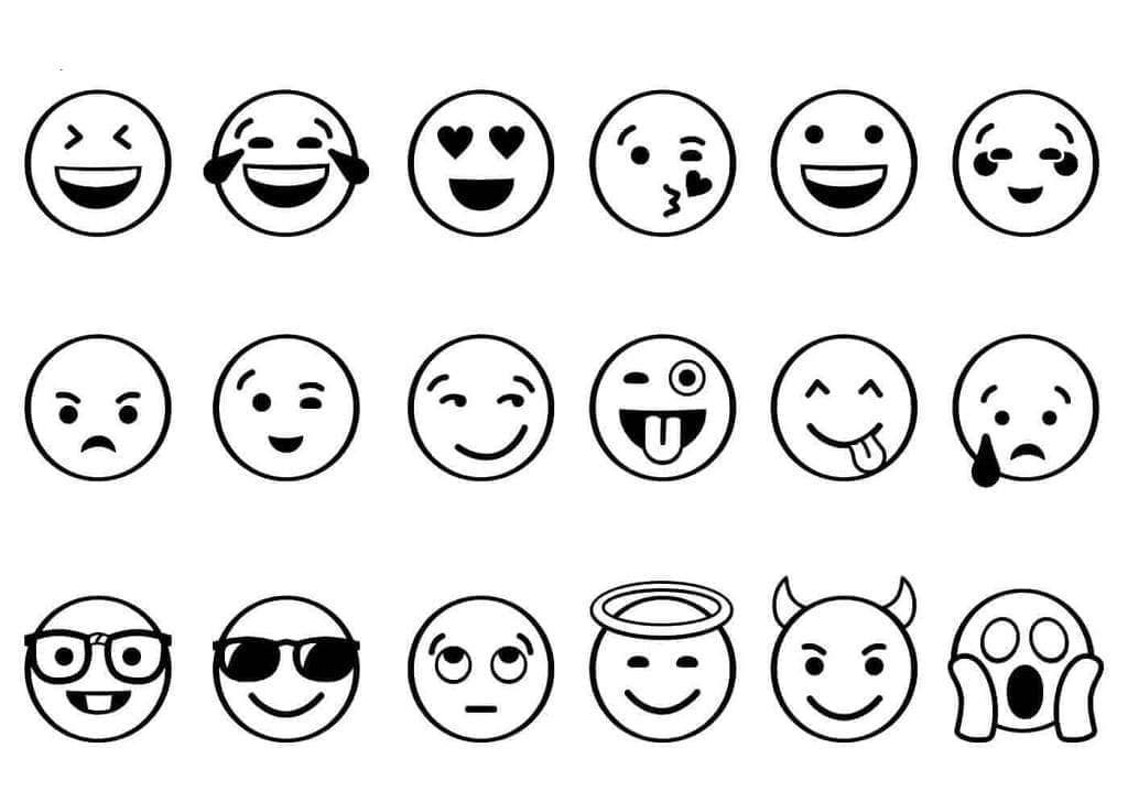Afdrukbare Emoji's