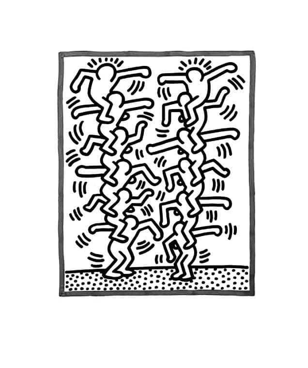 Afdrukbare Keith Haring Illustraties