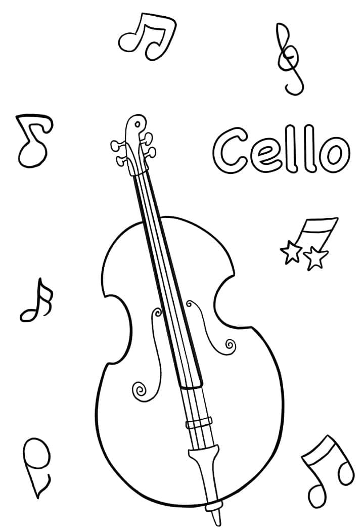 Cello Om Af Te Drukken