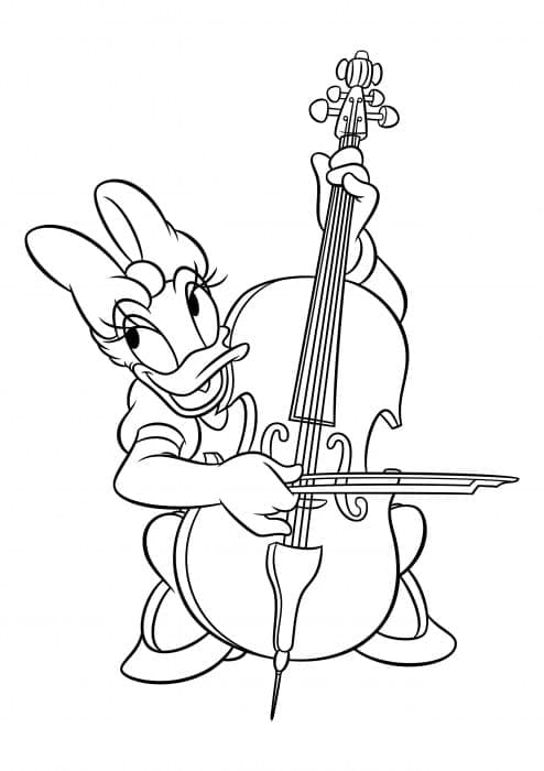 Daisy Duck Speelt Cello