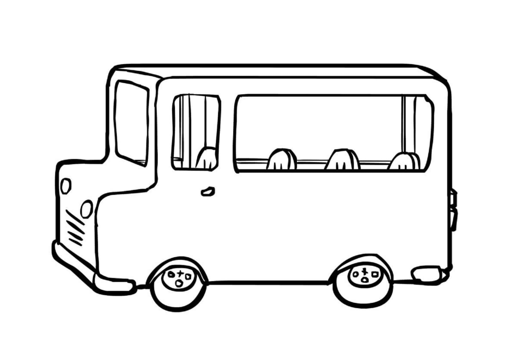 Eenvoudig Tekening Bus