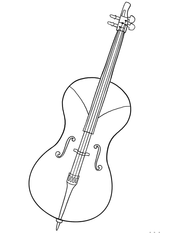 Gratis Cello Om In Te Kleuren