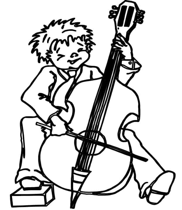 Jongen Speelt Cello