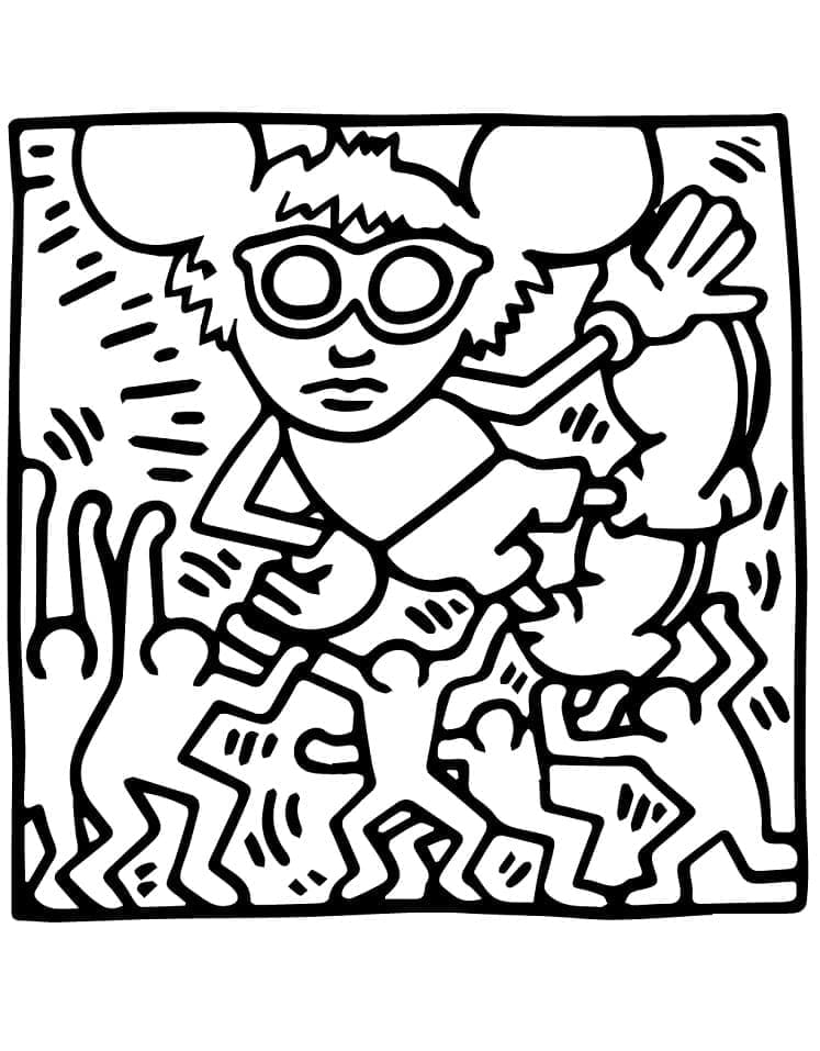 Keith Haring Andy Muis