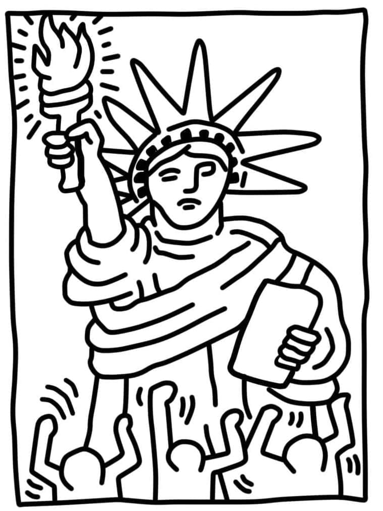 Keith Haring Vrijheidsbeeld