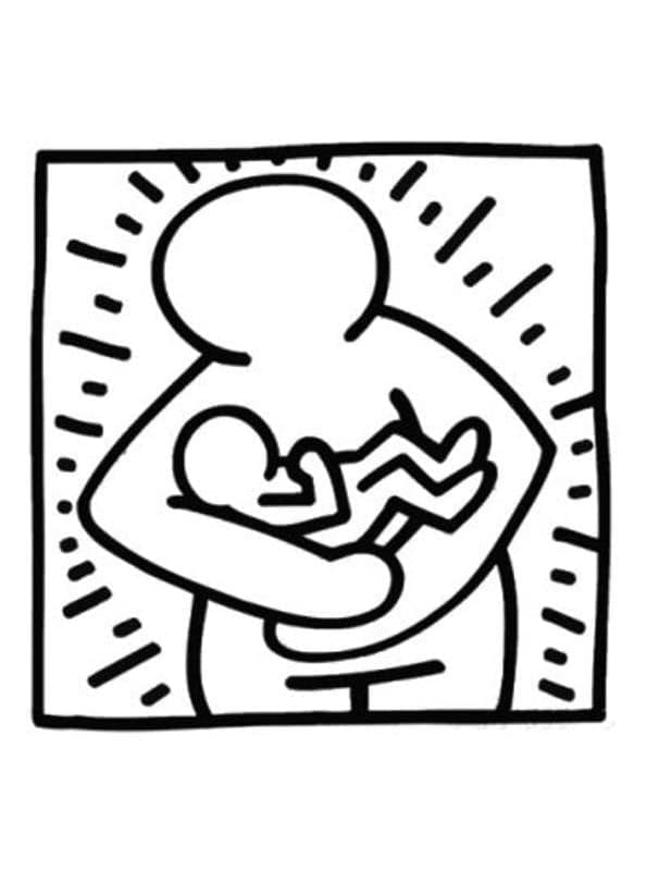 Moeder En Baby Door Keith Haring
