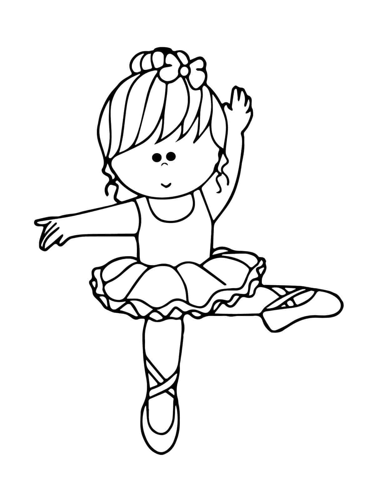 Schattige Kleine Ballerina
