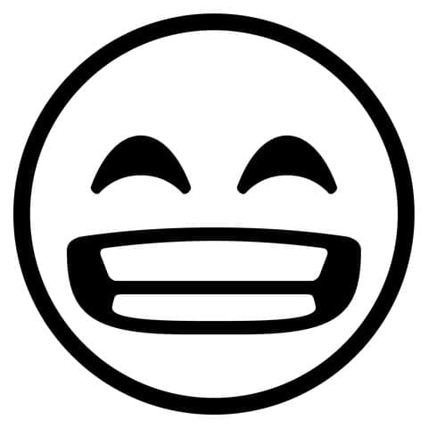 Stralend Gezicht Met Lachende Ogen Emoji