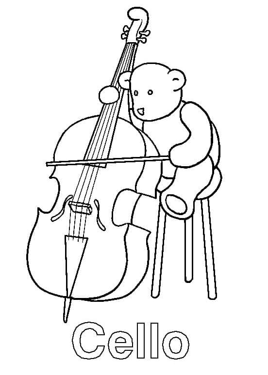 Teddybeer Speelt Cello