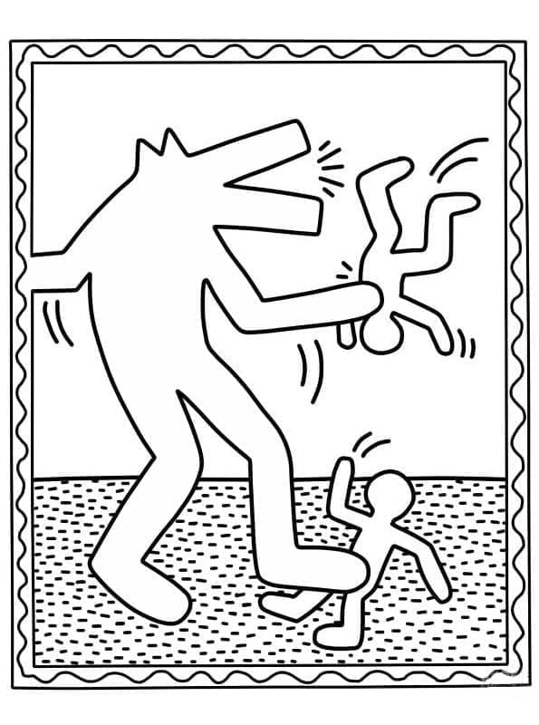 Wolf Van Keith Haring