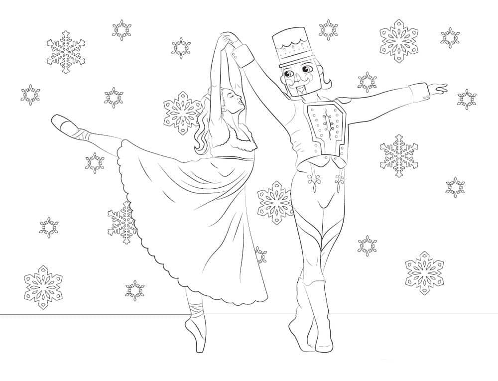 Ballet Notenkraker Met Sneeuw