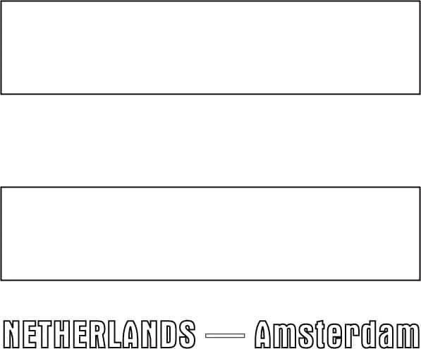 Gratis printbare Nederlandse vlag