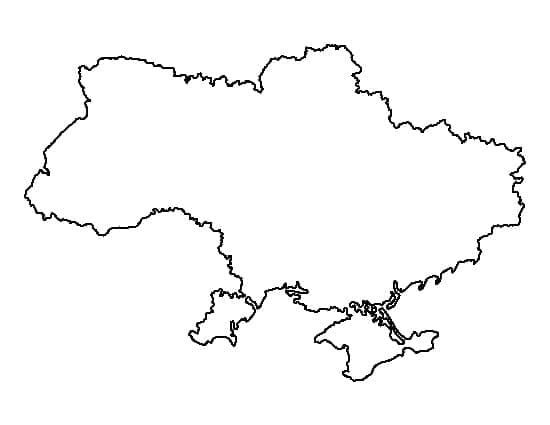 Overzichtskaart van Oekraïne