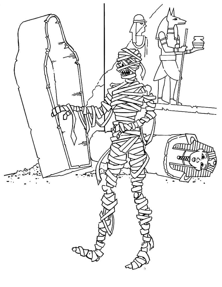 Tekening van Mummies