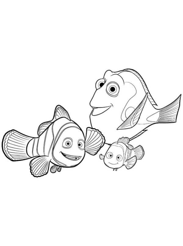 Dory, Marlin, Nemo