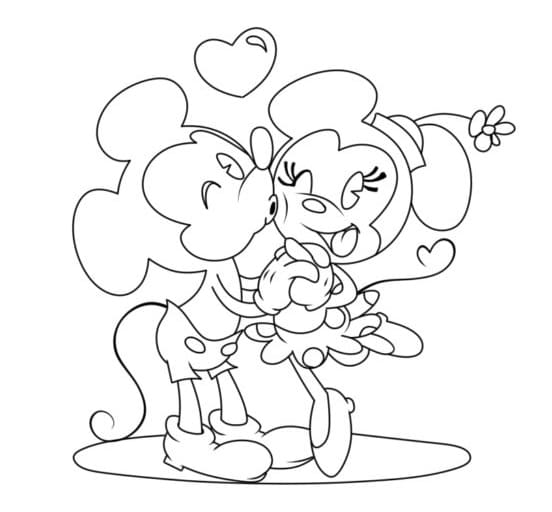 Mickey mouse en Minnie muis